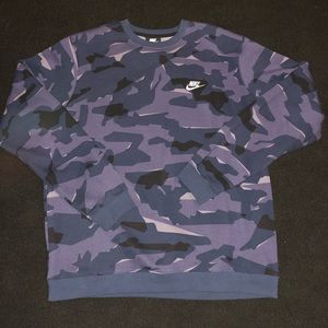 Blue Camo Nike Crew